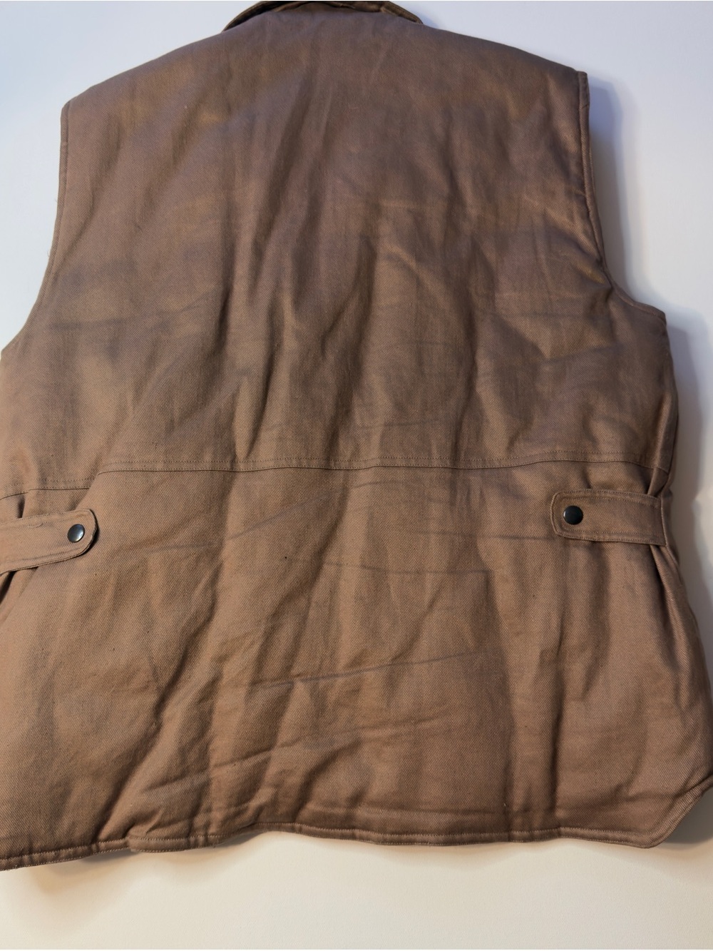 EUC Men's Branded Lion Brown Workwear Utility Vest Size Large (M) - Picture 7 of 7